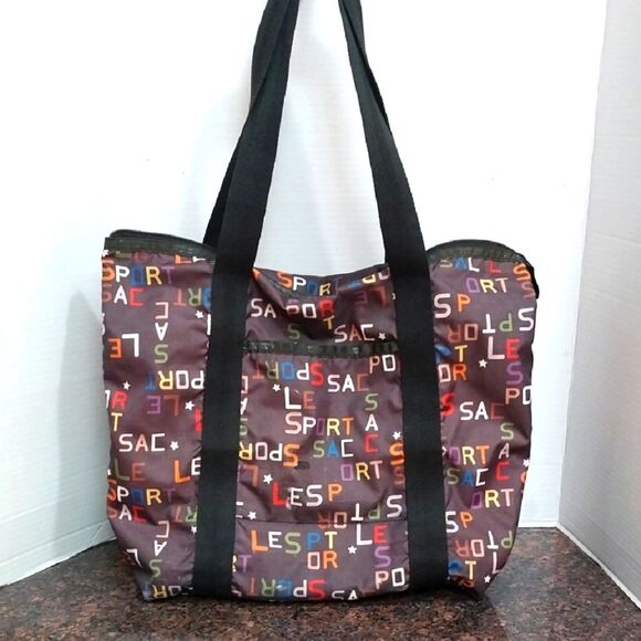 Colorful Letter Print Tote Bag - Picture 1 of 4